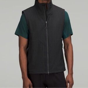Lululemon Water Repellant Grid Fleece Hiking Vest